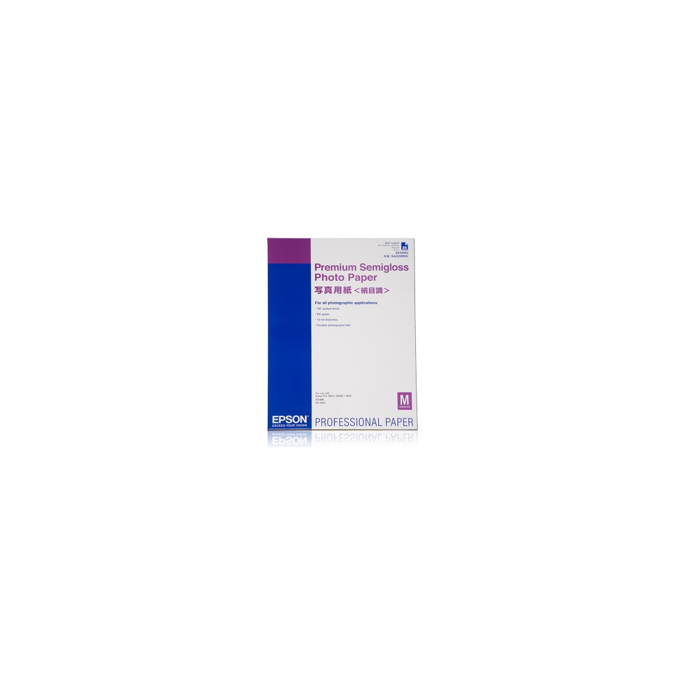 Produktbild för Epson Premium Semigloss Photo Paper - fotopapper - halvblank - 25 ark - A2 - 251 g/m²