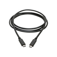 Produktbild för Eaton Tripp Lite Series USB-C Cable (M/M) - USB 3.2, Gen 1 (5 Gbps), Thunderbolt 3 Compatible, 6 ft. (1.83 m) - USB typ C-kabel - USB-C till USB-C - 1.83 m
