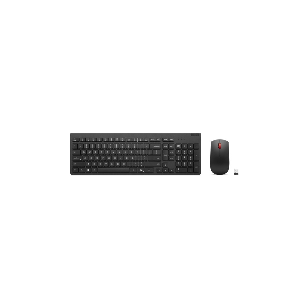 Produktbild för Lenovo Essential Wireless Combo Gen 2 - sats med tangentbord och mus - QWERTY - norsk - svart Inmatningsenhet