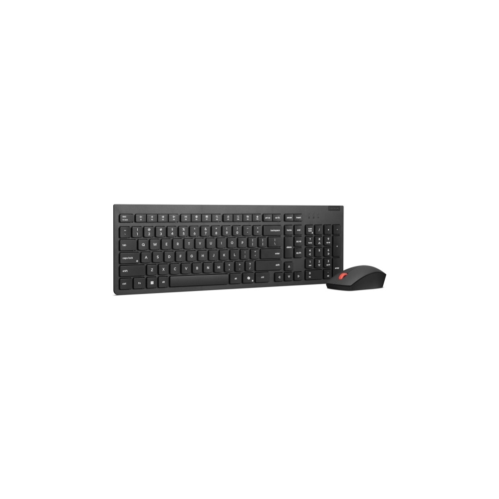 Produktbild för Lenovo Essential Wireless Combo Gen 2 - sats med tangentbord och mus - QWERTY - norsk - svart Inmatningsenhet