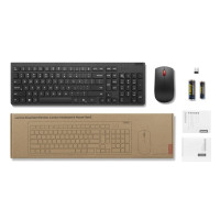 Produktbild för Lenovo Essential Wireless Combo Gen 2 - sats med tangentbord och mus - QWERTY - norsk - svart Inmatningsenhet