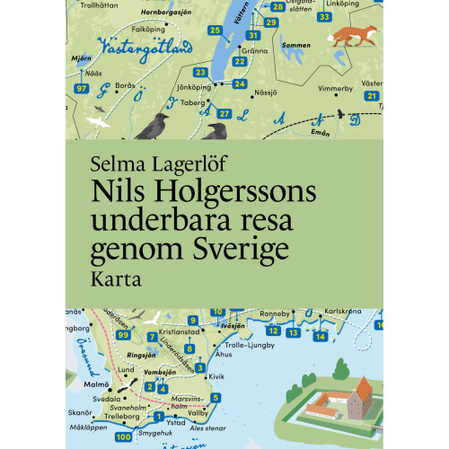 Selma Lagerlöf Nils Holgerssons underbara resa genom Sverige Karta