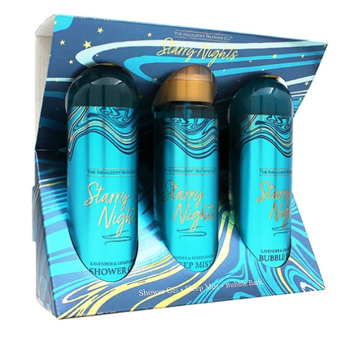 The Indulgent Bathing Co. The Indulgent Bathing Co. Starry Nights gift set shower gel 240 ml + bath foam 240 ml + sleep mist 200 ml