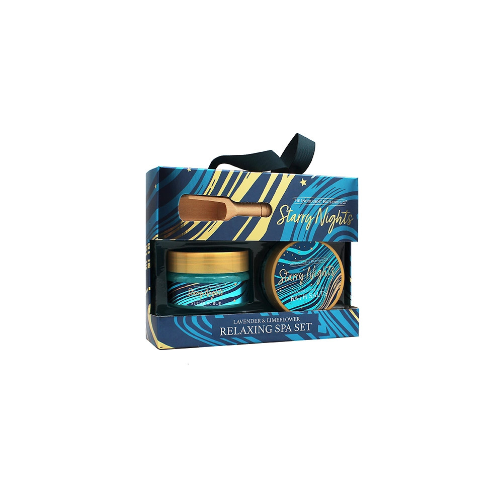 Produktbild för The Indulgent Bathing Co. Starry Nights SET (Peeling 135g + Bath Salts 105g)