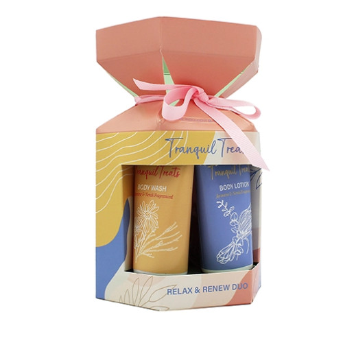 The Indulgent Bathing Co. The Indulgent Bathing Co. Tranquil Treats SET (Wash 50ml + BL 50ml + Sponge)