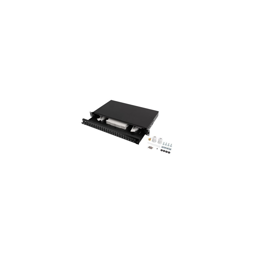 Produktbild för Lanberg patch-panel - 1U - 19" - 24 x SC duplex / 24 x LC quad
