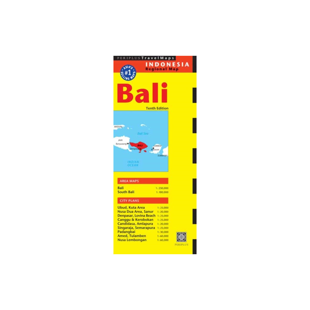 Produktbild för Bali Travel Map Tenth Edition
