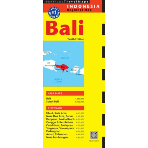 Periplus Editions Bali Travel Map Tenth Edition