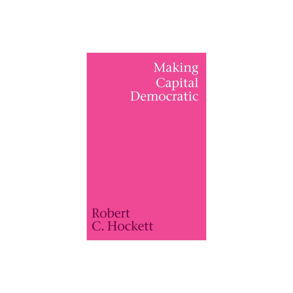 Produktbild för Making Capital Democratic (inbunden, eng)
