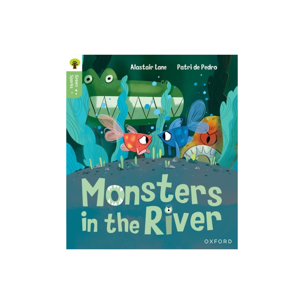 Produktbild för Oxford Reading Tree Green Sparks: Level 1: Monsters in the River (häftad, eng)