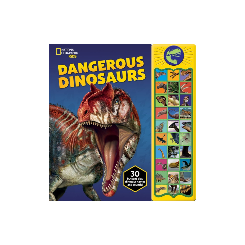 Produktbild för National Geographic Kids: Dangerous Dinosaurs Sound Book (inbunden, eng)