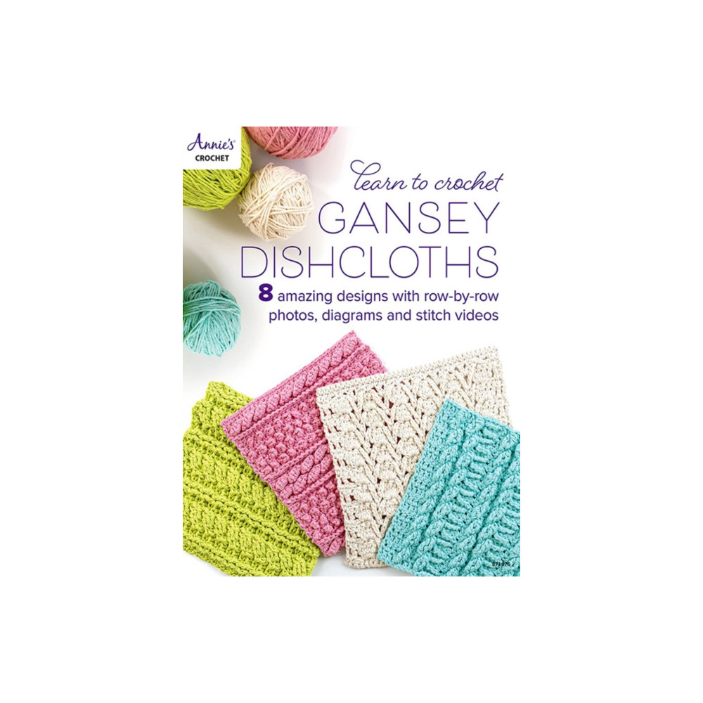 Produktbild för Learn to Crochet Gansey Dishcloths (häftad, eng)