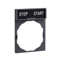 Produktbild för SCHNEIDER ELECTRIC Skylthållare 30 x 40 mm. Med tecken. Text...