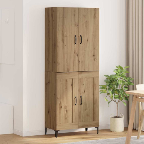 vidaXL Skåp Artisan Ek 69,5 x 34 x 180 cm Konstruerat trä