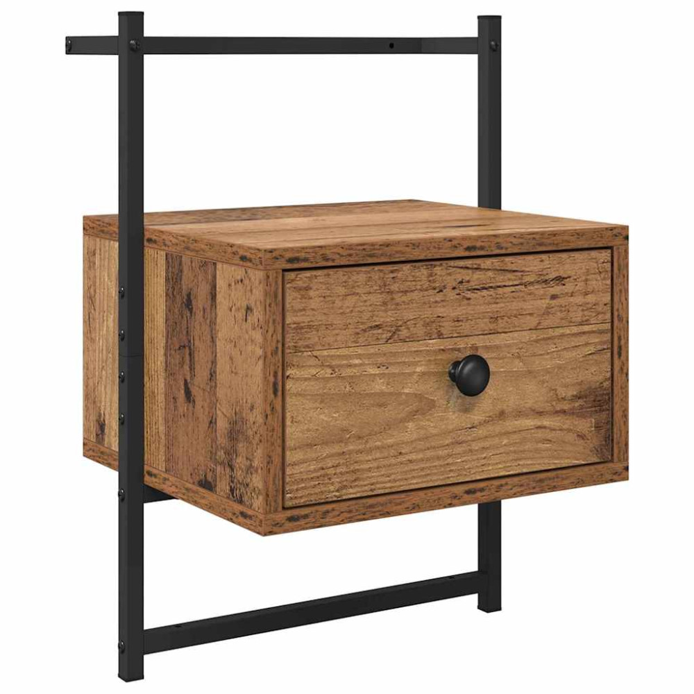 Produktbild för Nattduksbord Gammalt trä 35 x 30 x 51 cm Konstruerat trä