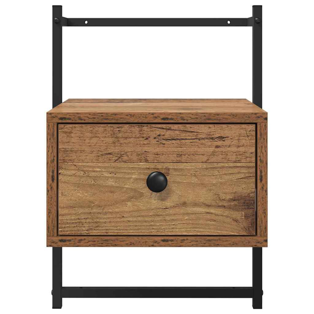 Produktbild för Nattduksbord Gammalt trä 35 x 30 x 51 cm Konstruerat trä