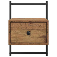 Produktbild för Nattduksbord 2 pcs Gammalt trä 35 x 30 x 51 cm Konstruerat trä
