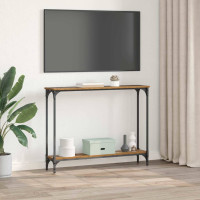 Produktbild för Konsolbord Gammalt trä 100 x 22,5 x 75 cm Konstruerat trä