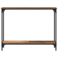 Produktbild för Konsolbord Gammalt trä 100 x 22,5 x 75 cm Konstruerat trä