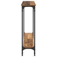 Produktbild för Konsolbord Gammalt trä 100 x 22,5 x 75 cm Konstruerat trä