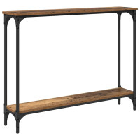 Produktbild för Konsolbord Gammalt trä 100 x 22,5 x 75 cm Konstruerat trä