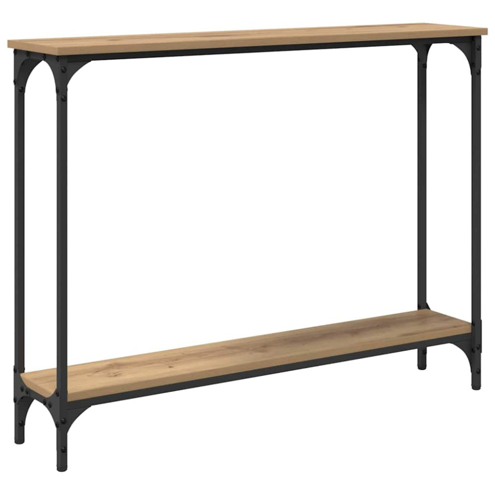 Produktbild för Konsolbord Artisan Ek 100 x 22,5 x 75 cm Konstruerat trä
