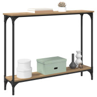 Produktbild för Konsolbord Artisan Ek 100 x 22,5 x 75 cm Konstruerat trä