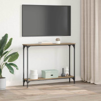 Produktbild för Konsolbord Artisan Ek 100 x 22,5 x 75 cm Konstruerat trä