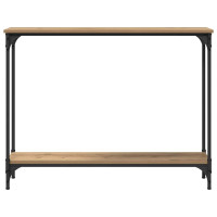 Produktbild för Konsolbord Artisan Ek 100 x 22,5 x 75 cm Konstruerat trä