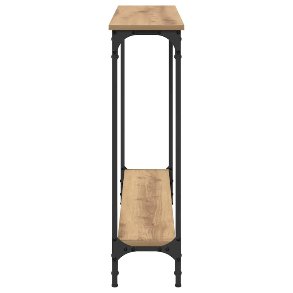Produktbild för Konsolbord Artisan Ek 100 x 22,5 x 75 cm Konstruerat trä