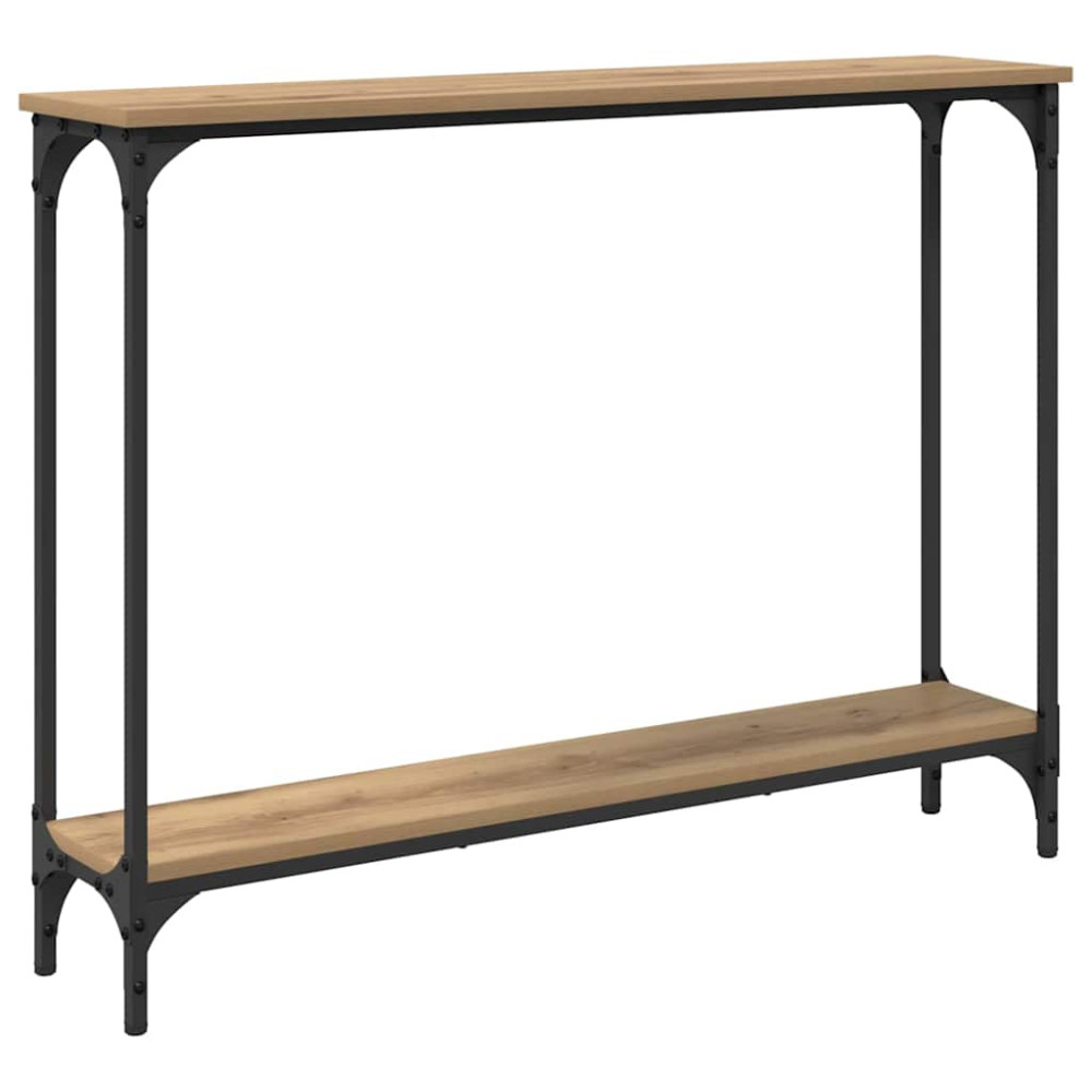 Produktbild för Konsolbord Artisan Ek 100 x 22,5 x 75 cm Konstruerat trä