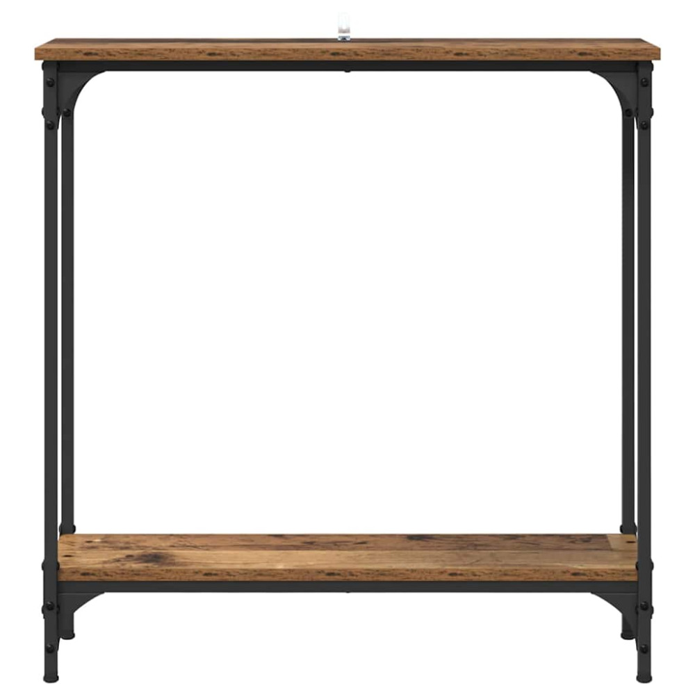 Produktbild för Konsolbord Gammalt trä 75 x 22,5 x 75 cm Konstruerat trä