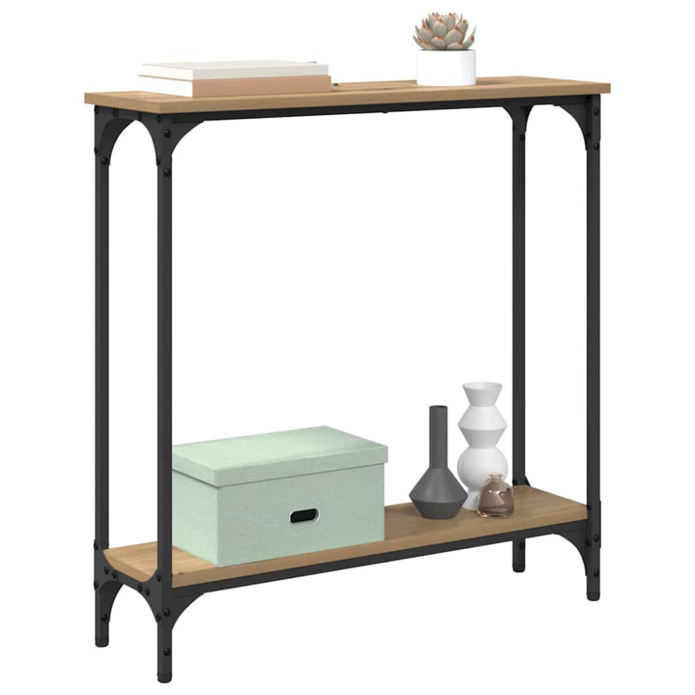 Produktbild för Konsolbord Artisan Ek 75 x 22,5 x 75 cm Konstruerat trä