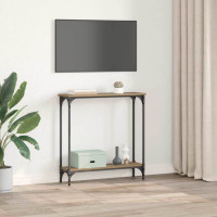 Produktbild för Konsolbord Artisan Ek 75 x 22,5 x 75 cm Konstruerat trä