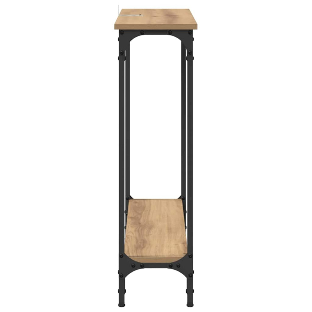 Produktbild för Konsolbord Artisan Ek 75 x 22,5 x 75 cm Konstruerat trä