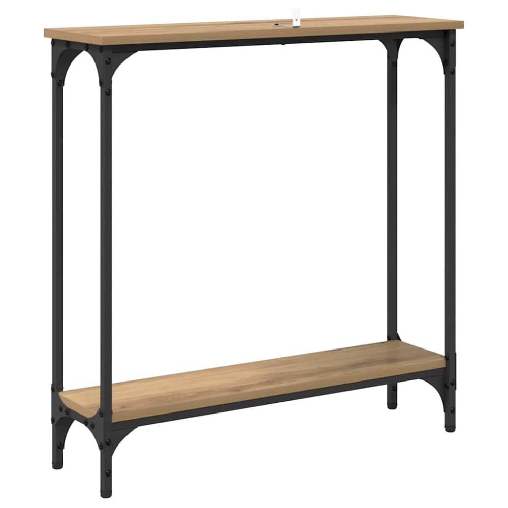 Produktbild för Konsolbord Artisan Ek 75 x 22,5 x 75 cm Konstruerat trä