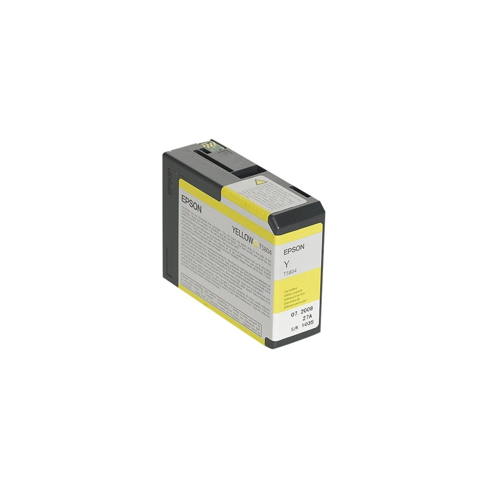 Produktbild för Epson T5804 - gul - original - bläckpatron