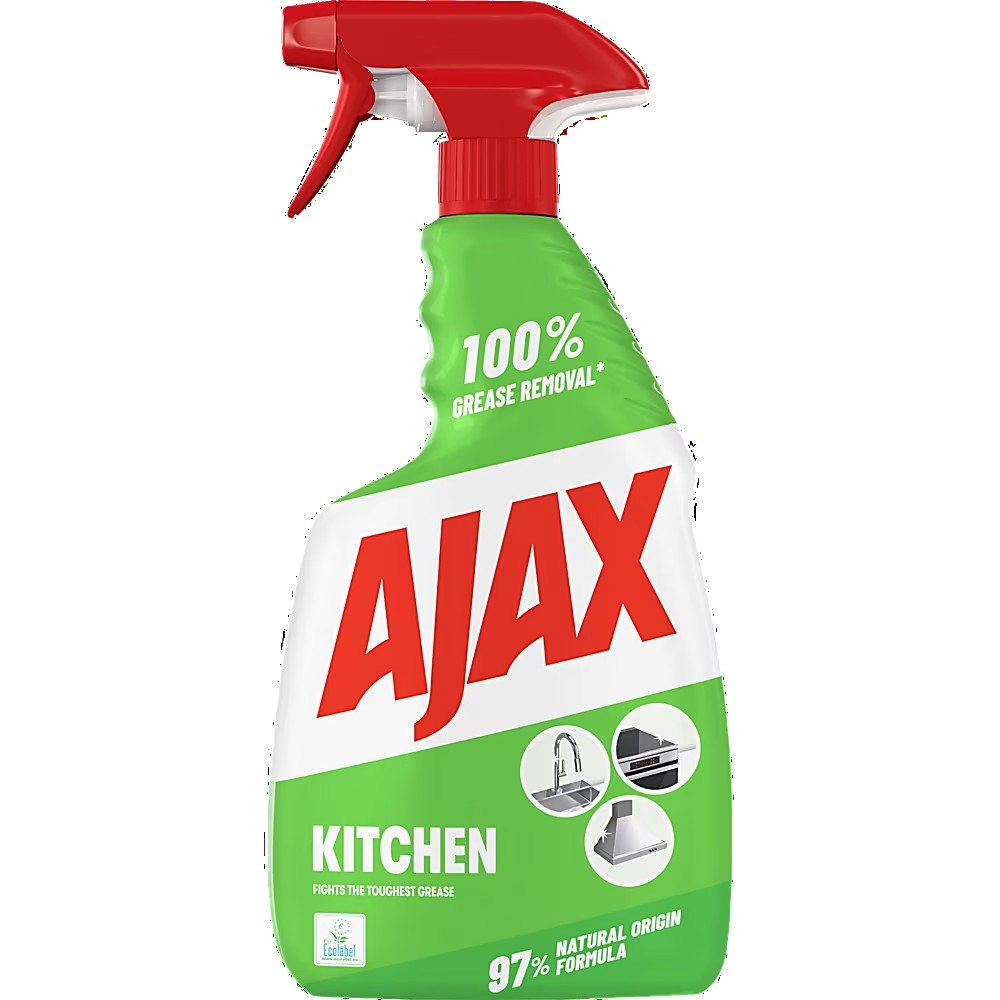 Produktbild för Ajax Kitchen&grease Spray Hushållsrengörare 750ml