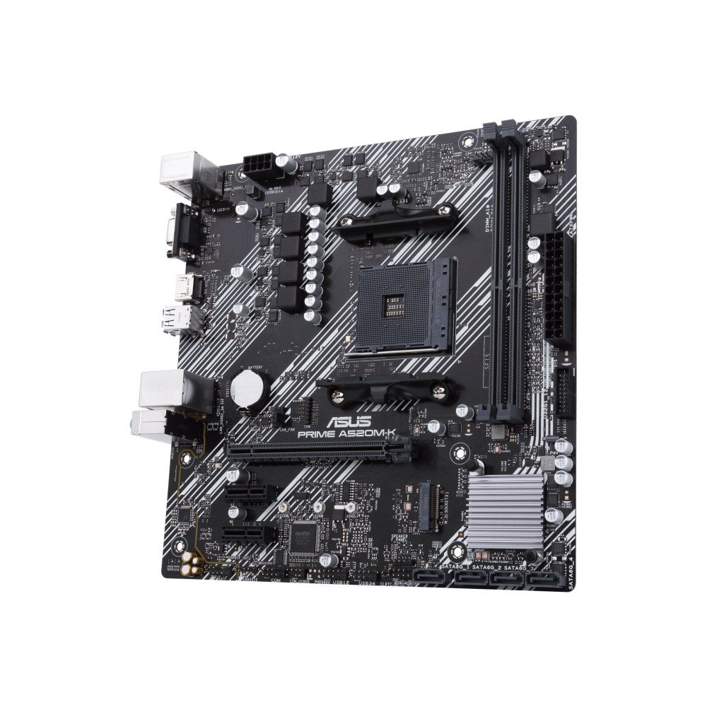 Produktbild för ASUS PRIME A520M-K - moderkort - micro ATX - Socket AM4 - AMD A520