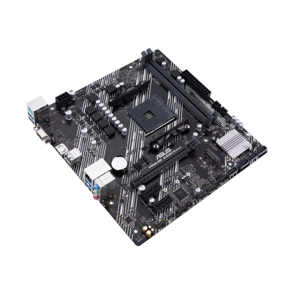 Produktbild för ASUS PRIME A520M-K - moderkort - micro ATX - Socket AM4 - AMD A520