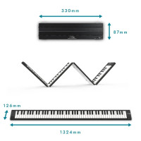 Produktbild för Blackstar Carry-On FP88T-BK Hopfällbart Digitalpiano
