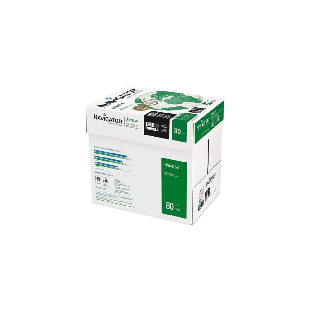 Produktbild för Kopipapir Navigator Universal A4 hvid 80g