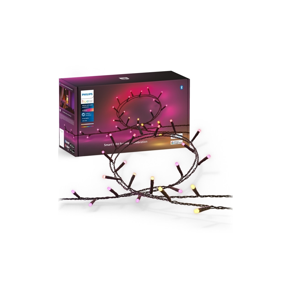 Produktbild för Philips Hue White and Color Ambiance Festavia - stränglampor - LED - 14 W - 2000-6500 K - svart