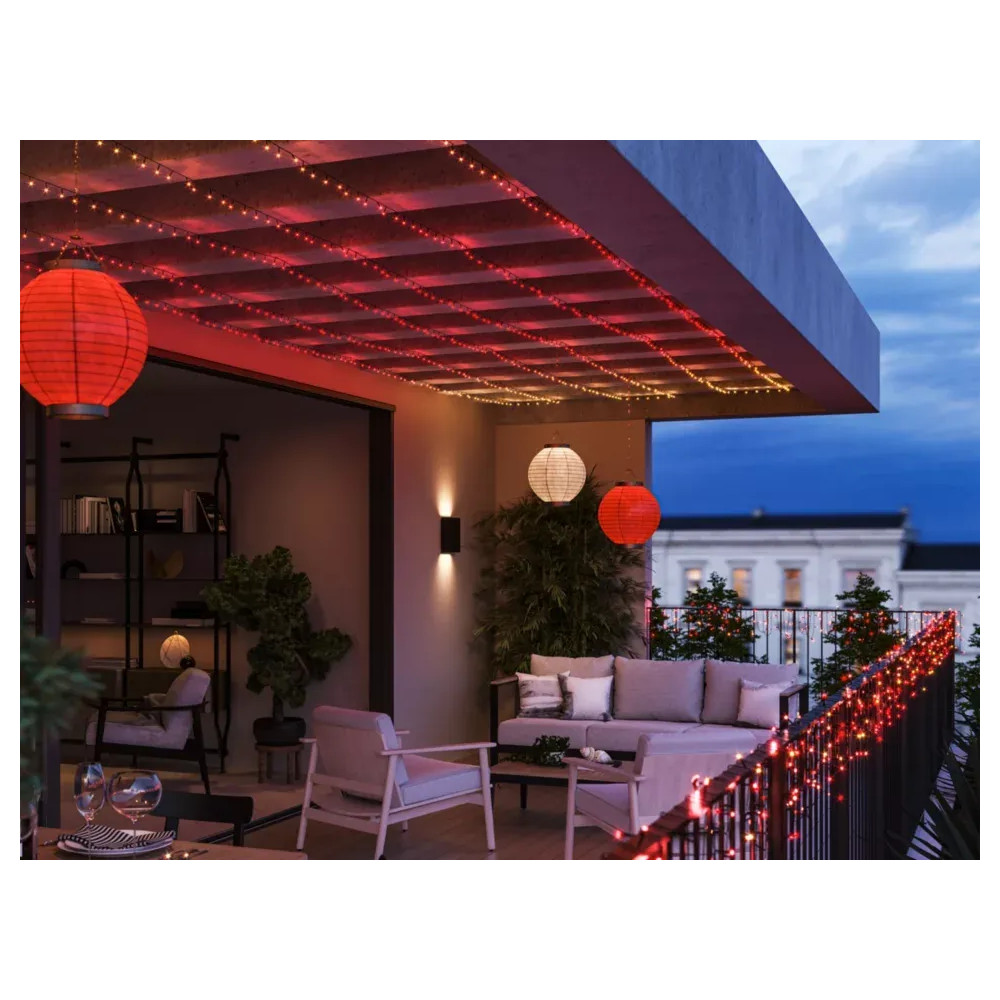 Produktbild för Philips Hue White and Color Ambiance Festavia - stränglampor - LED - 14 W - 2000-6500 K - svart