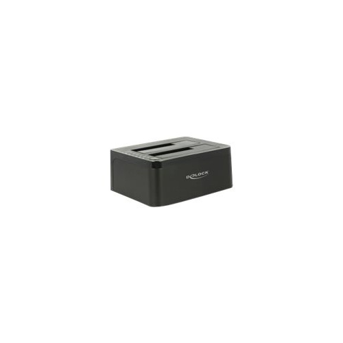 DeLOCK Delock Dual Docking Station SATA HDD > USB 3.0 with Clone Function - kontrollerkort - SATA 6Gb/s - USB 3.0
