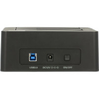 Produktbild för Delock Dual Docking Station SATA HDD > USB 3.0 with Clone Function - kontrollerkort - SATA 6Gb/s - USB 3.0