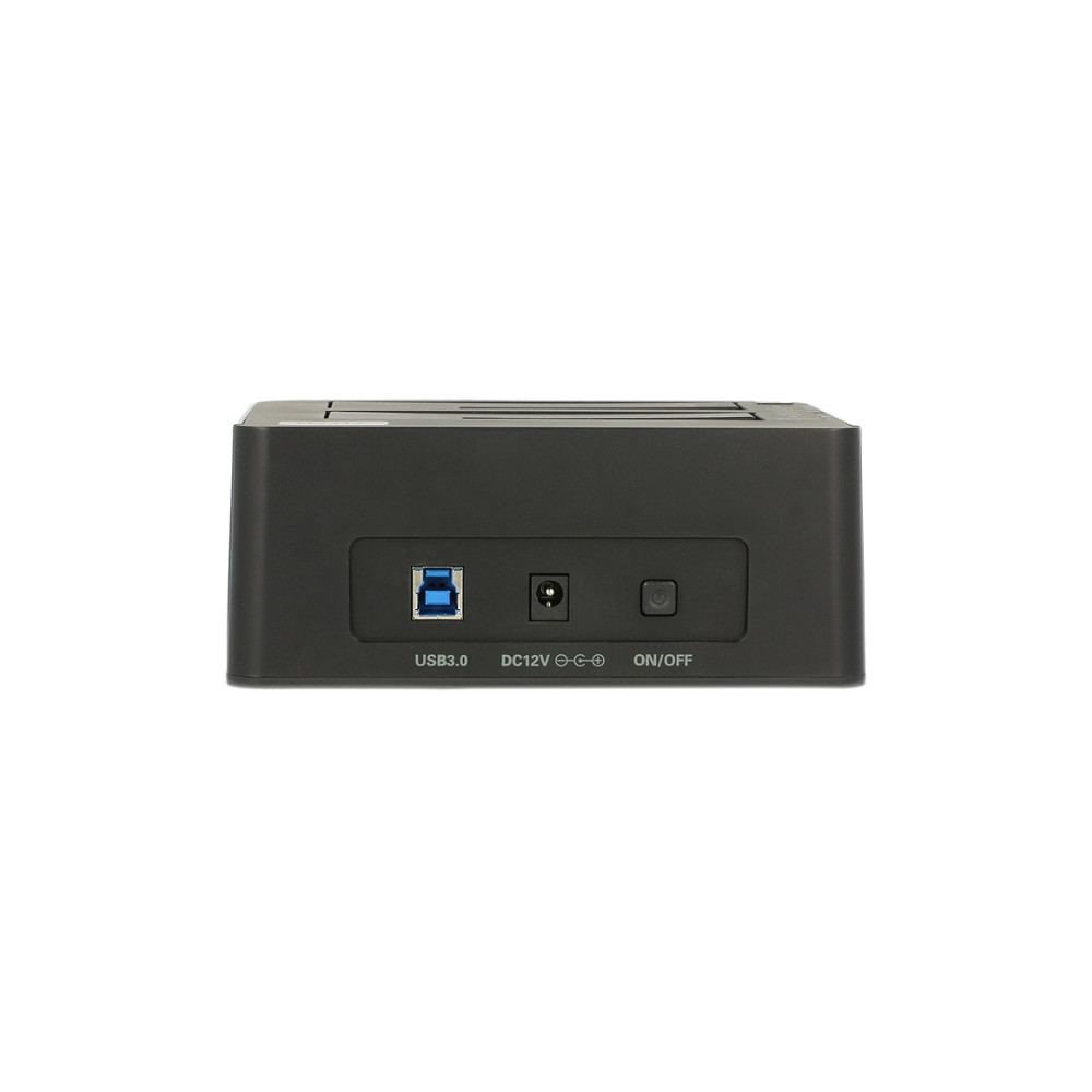 Produktbild för Delock Dual Docking Station SATA HDD > USB 3.0 with Clone Function - kontrollerkort - SATA 6Gb/s - USB 3.0