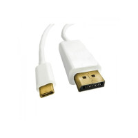 Produktbild för Qoltec - videoadapterkabel - USB-C till DisplayPort - 1 m