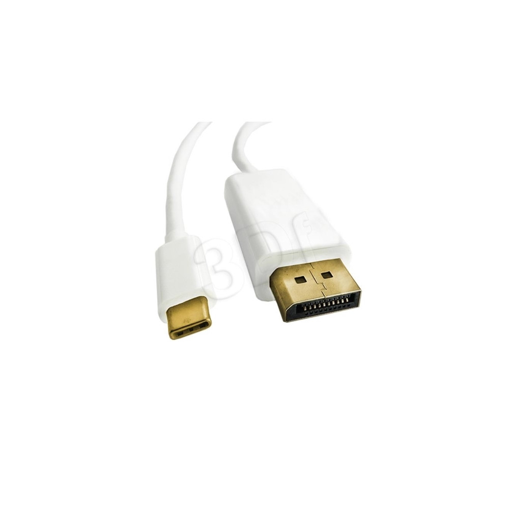 Produktbild för Qoltec - videoadapterkabel - USB-C till DisplayPort - 1 m