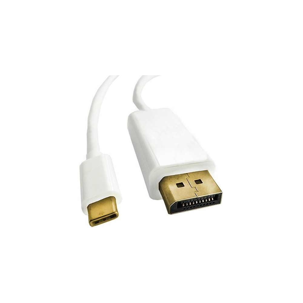 Produktbild för Qoltec - videoadapterkabel - USB-C till DisplayPort - 1 m